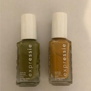 Green & Orange || Lot of 2 || Essie Expressie Quick-Dry Nail - 0.33FL. OZ